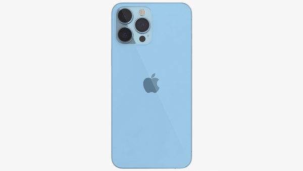 Iphone 13 Pro Max Sierra Blue Model Turbosquid