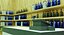 Interior de loja de bebidas Low Poly