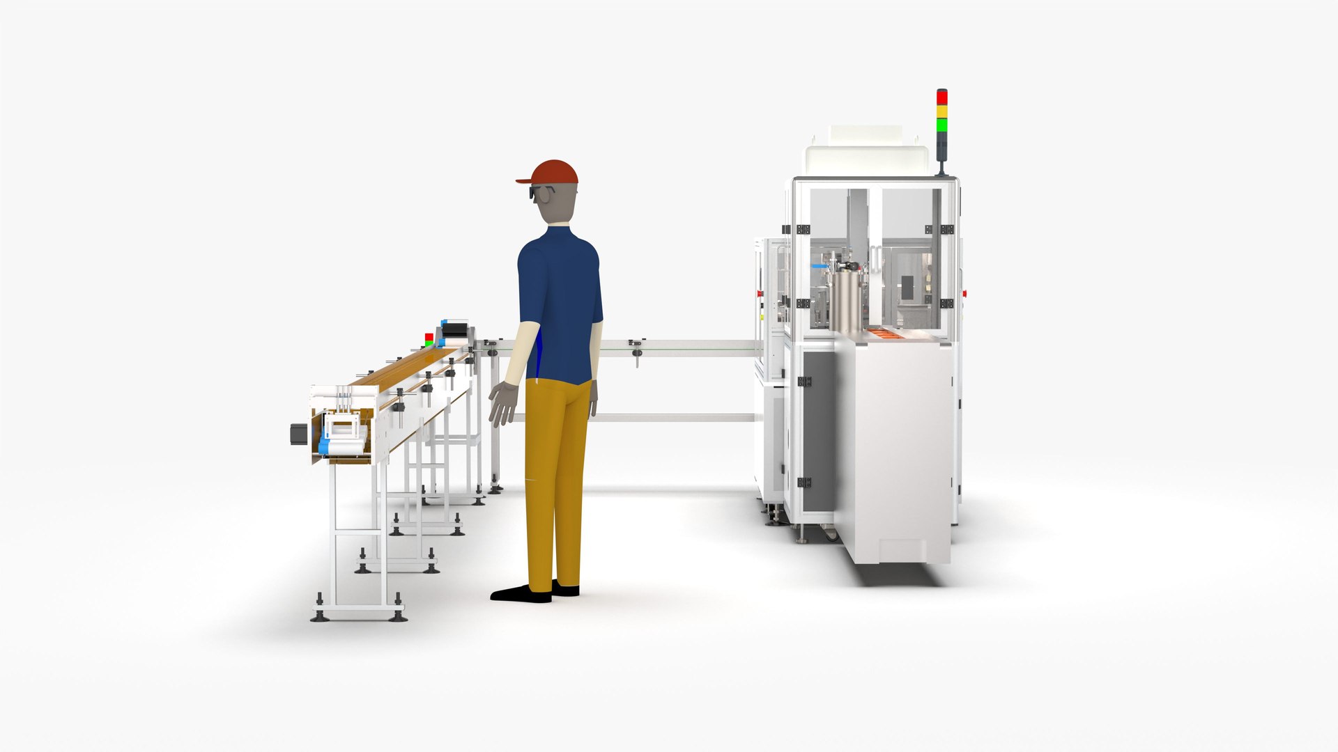 Automatic Candy Processing And Packaging Line 3D Model - TurboSquid 2065999