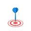 Blue Dart On Target 3D