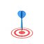 Blue Dart On Target 3D