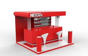 Nescafe Stall 3D model model