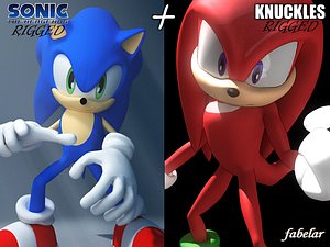 Sonic the Hedgehog (Classic) model & rig for Blender 3.x+