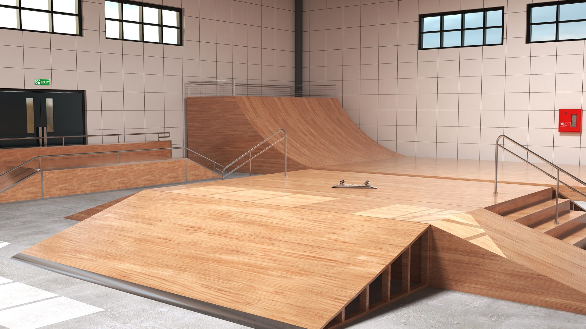 Skate Park Collection 3D model https://p.turbosquid.com/ts-thumb/ba/MZC6yK/1r/skateparkwarehouseinterior2/jpg/1721499701/1920x1080/fit_q87/a10a7509f0549b9c8f9fc685611d7877ddeeaf24/skateparkwarehouseinterior2.jpg