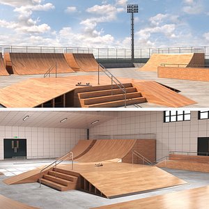Skate Park Collection 3D model
