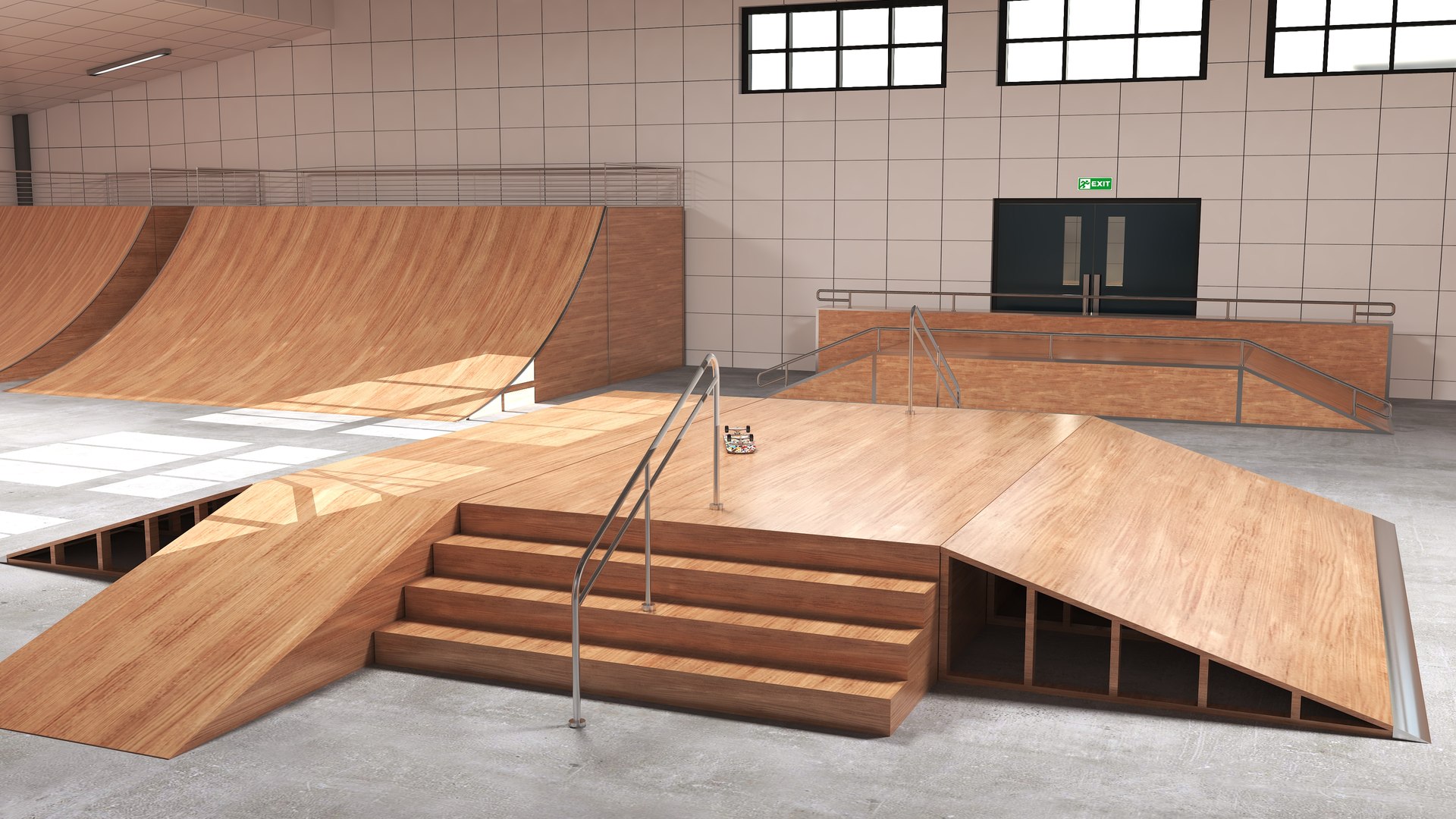 Skate Park Collection 3D model https://p.turbosquid.com/ts-thumb/ba/MZC6yK/zi/skateparkwarehouseinterior4/jpg/1721499702/1920x1080/fit_q87/d43348637a26642dece44122280508cfbe229a87/skateparkwarehouseinterior4.jpg
