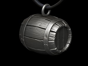 Barrel concept Necklace 3D print model