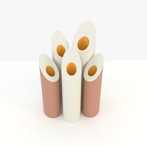 Modern Vase  "Sliced Egg"