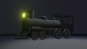 Steam Train 3D model