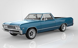 3D Chevrolet El Camino SS 1967 model