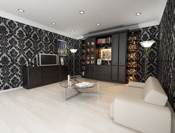 3d max interior design living room #Smallroomdesign