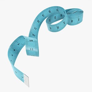 3D Tailor measuring tape 01 model