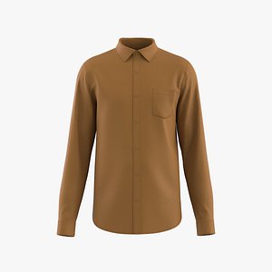 3D Long Sleeve Men Basic Formal Shirt