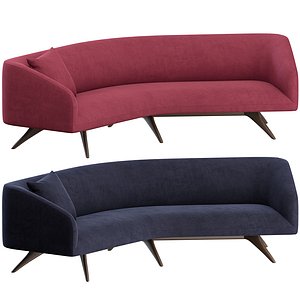 Fifth Avenue Angled Sofa by Vladimir Kagan