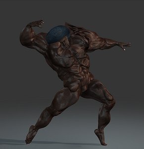 3d rigged high-poly model
