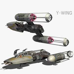 3d y-wing star wars