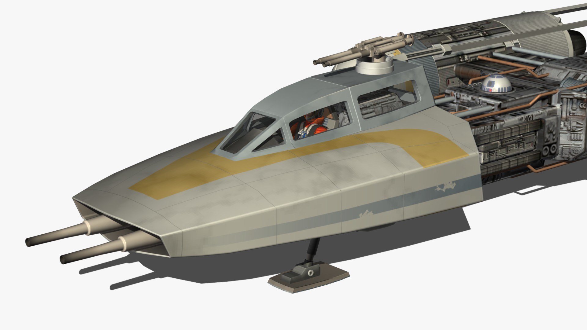 3d Y-wing Star Wars