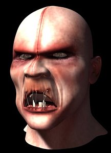 zombie head 3d lwo