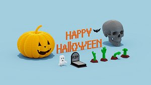 Happy Halloween Pack 3D model