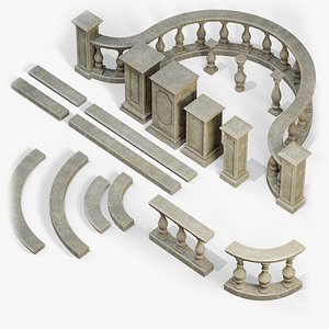 Garden Stand Balustrade 3D model