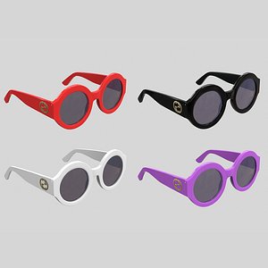 3D sunglasses glass gucci model