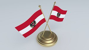 Flag of Austria State 3D Model