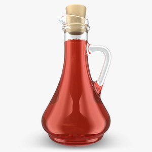 realistic vinegar red 3d model