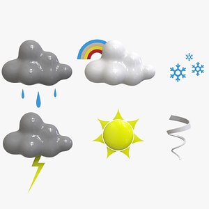 Weather 3D Icons Set