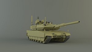 3D Leopard 2 military tank model