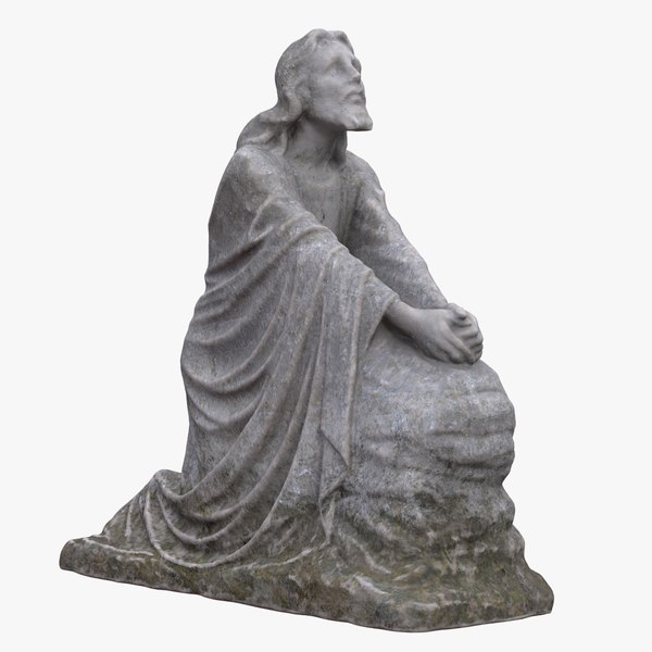 Modelo 3d Estatua De Jesús Rezando - TurboSquid 1324080