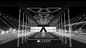 Modern Event Runway with LED Lights