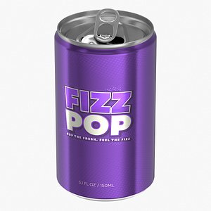 3D Open Slim Soda Can 150ml V2
