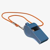 Whistle with Orange Lace