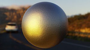 3D Procedural Grippy Knurled Metal model