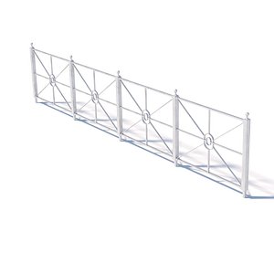 traffic barrier 3D model