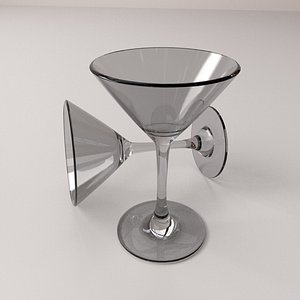 martini glass 3d 3ds