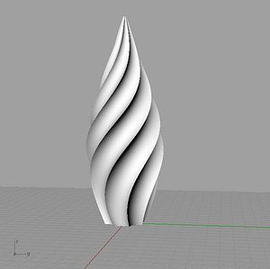 twisted flame 3d model