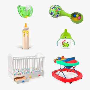 childcare products 3 child 3D model
