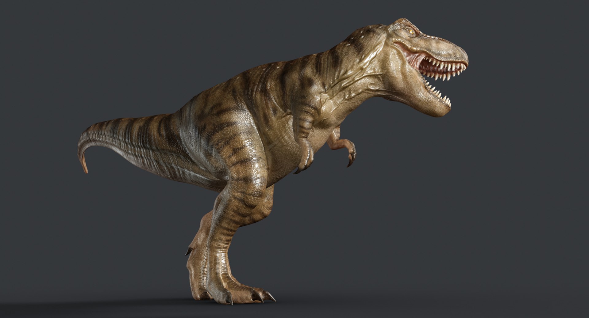 modèle 3D de T Rex en cours d'exécution animé truqué - TurboSquid 2102417