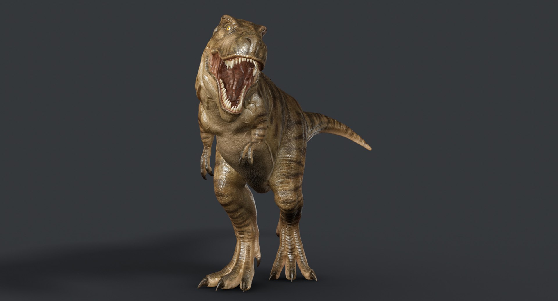 modèle 3D de T Rex en cours d'exécution animé truqué - TurboSquid 2102417