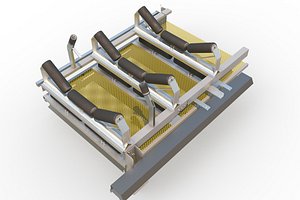 underground conveyor belt mining 3d model