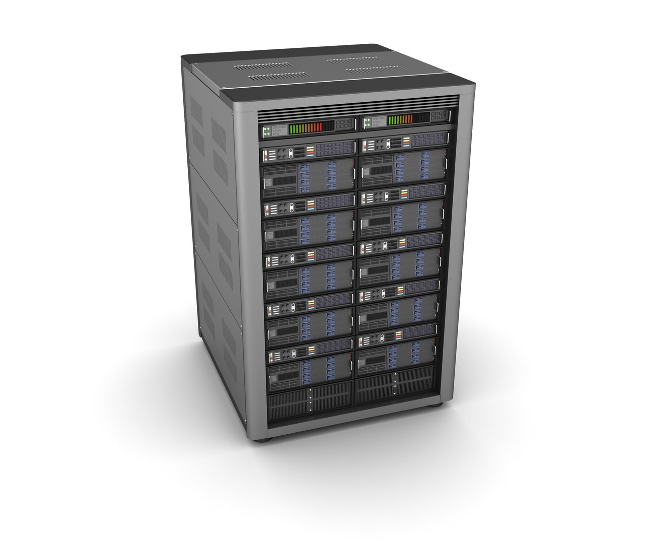 Modern Server Storage Database 3d Model
