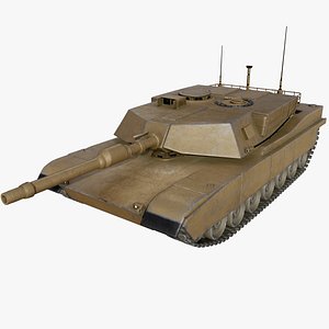 3D m1a2 abrams tank model