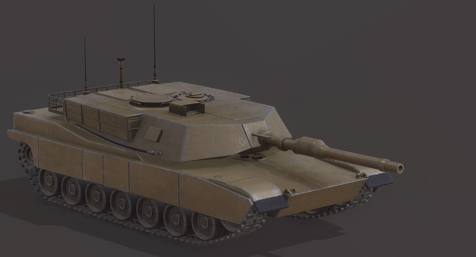 3D m1a2 abrams tank model - TurboSquid 1422785