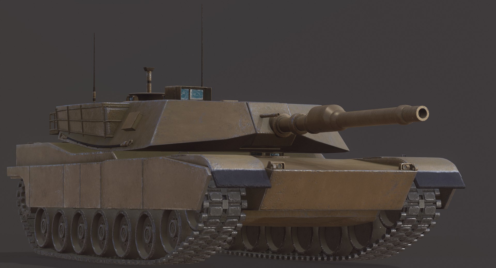 3D m1a2 abrams tank model - TurboSquid 1422785