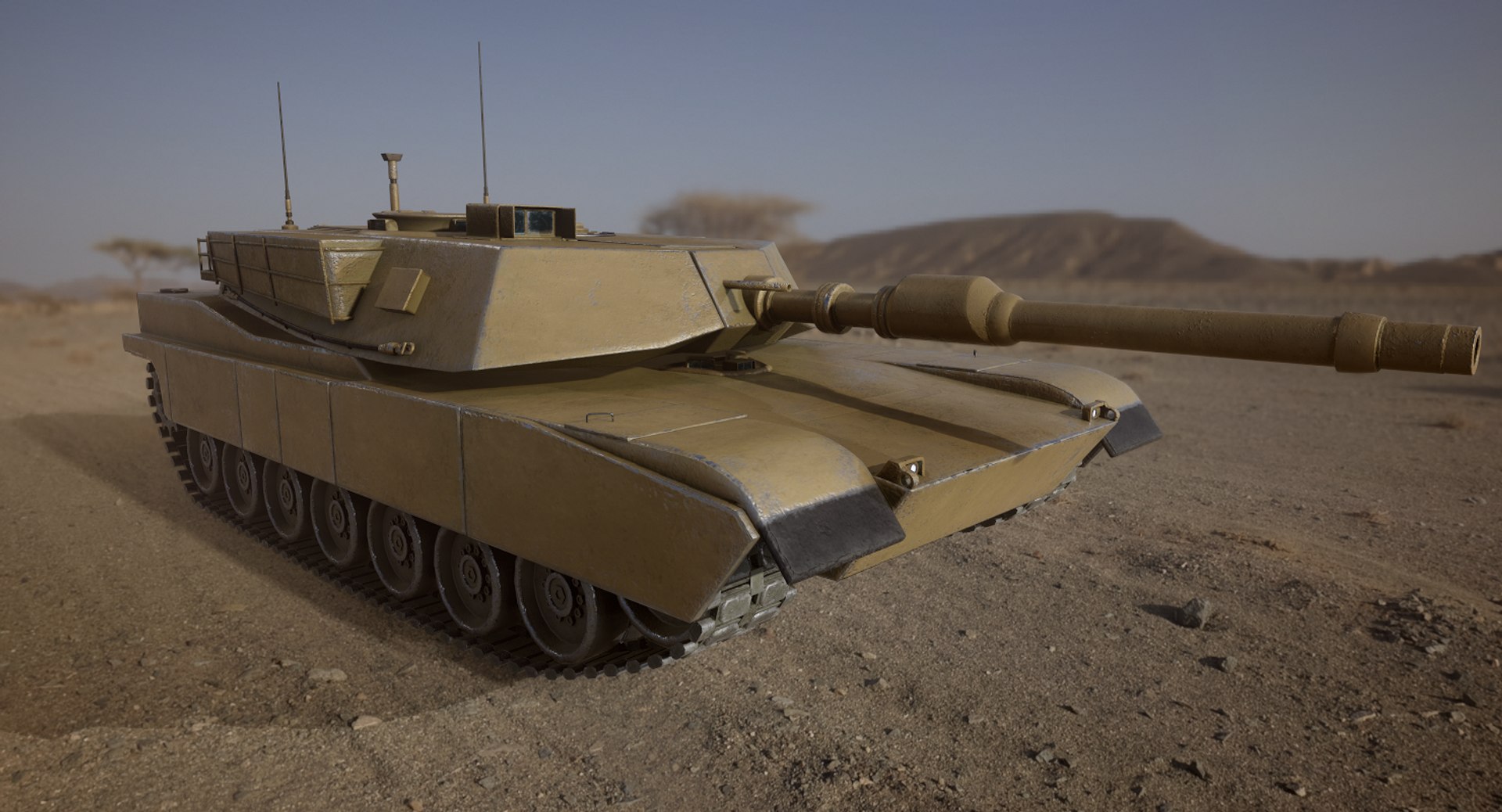 3D m1a2 abrams tank model - TurboSquid 1422785