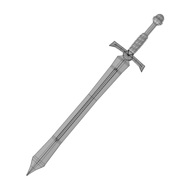 3d model sword