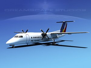 3d model of dhc-8 q300