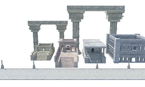ancient roman greek architecture model