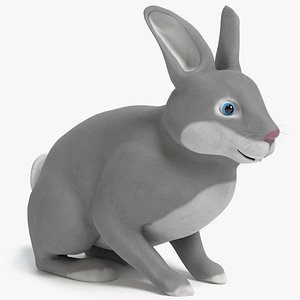 3D cartoon rabbit